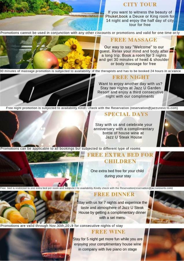 Jazz U Garden Resort شاطئ كاتا المظهر الخارجي الصورة